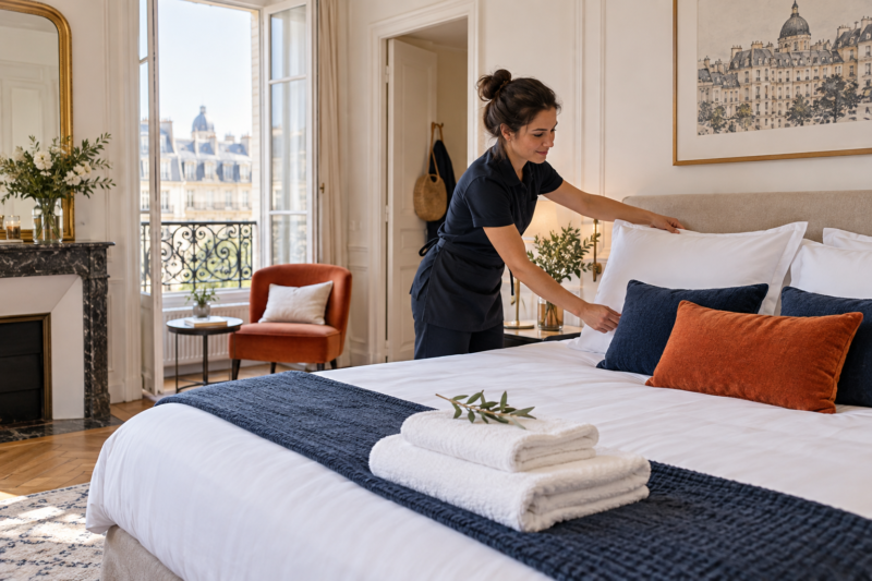 Préparation d’une location saisonnière à Marseille