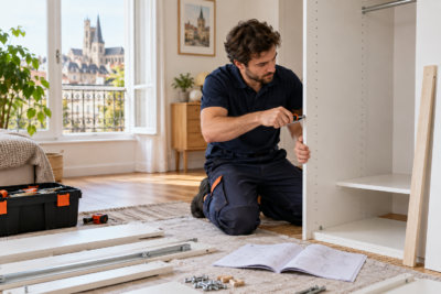 Montage de meubles dans un appartement à Dijon
