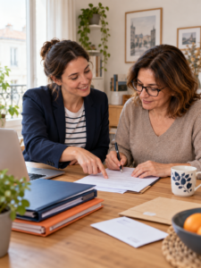 Classement de courriers et dossiers à Limoges